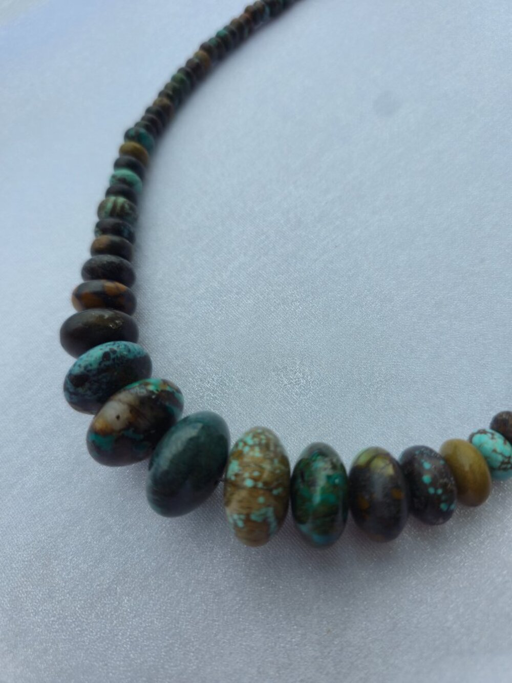 DTR Jay King 925 Vintage Desert Rose Azure Peaks Turquoise Necklace - Picture 3 of 8